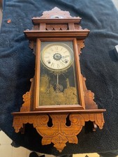 RARE E.N. WELCH Hanging Parlor Clock 8-day w/...