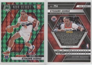 2024-25 Panini Mosaic NBA Debut Green Prizm Kyshawn George #256 Rookie RC