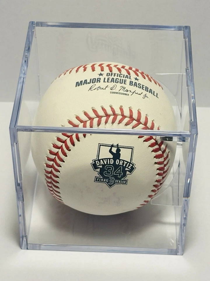 David Ortiz Autógrafo Béisbol Edición Especial Temporada Pasada Firmado MLB Béisbol Foto 2 de 4