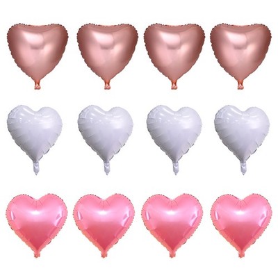  12 Pcs Hochzeitsdeko Luftballons Herzförmige Valentinstag-Dekoration