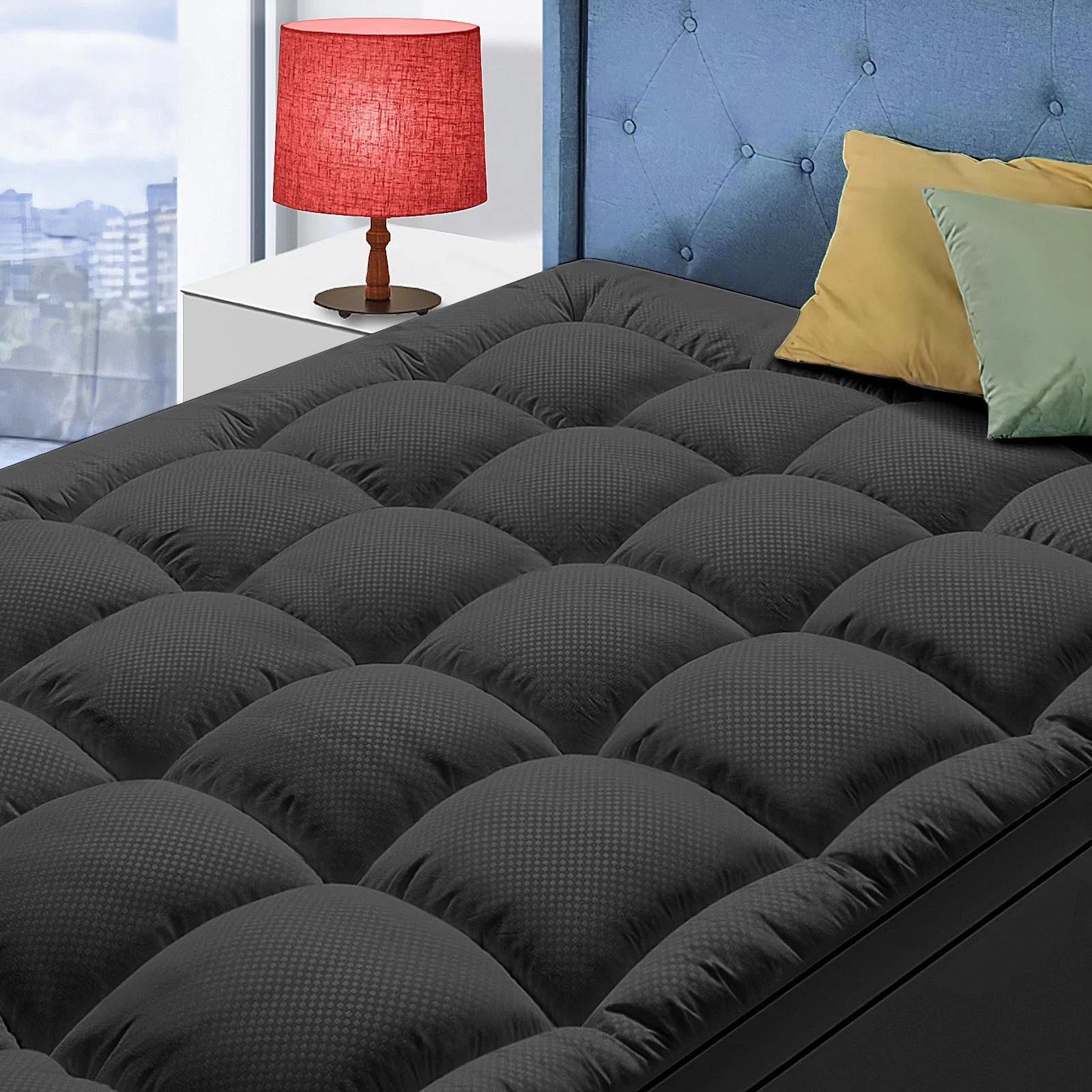 Matbeby Queen Size Mattress Topper For Back Pain Cooling Extra Thick Mattress
