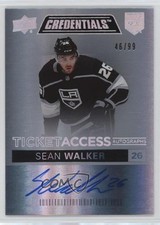 2021-22 Upper Deck Credentials Ticket Access Autos 46/99 Sean Walker Auto 09wc