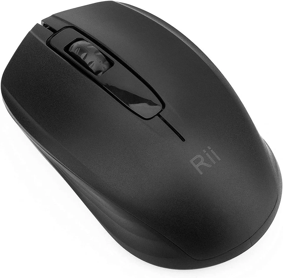 Rii Wireless Mouse 2.4G Portable Optical USB Computer Mouse for PC Laptop Black - Image 4 of 4