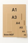 6mm MDF Sheets Packs A1 A2 A3 A4 A5 A6 Crafts Laser CNC Pyrography Fibreboard