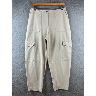 Lululemon Lab Utilitech Cargo Pants Tan Beige Men Size 33 Tapered Relaxed Fit
