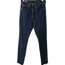 Levi's Premium 501 Skinny Jeans Womens Size 26x30 Blue Denim Big E Button Fly