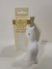 Mrs. Anderson's Baking Pie Bird White Porcelain 4” Prevents Bubbling Over