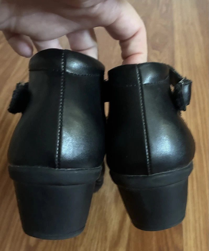 Earth Origins Zapatos Negros Cuñas Art Deco REBECCA DE COLECCIÓN 20s 30s Estilo 8.5 Foto 3 de 4