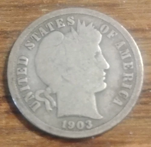 1903 O Barber Dime 90% Silver Over 100 Years Old ***Better Date*** New Orleans