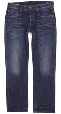 G-Star Defend Men Blue Straight Loose Jeans W33 L32 (105602)