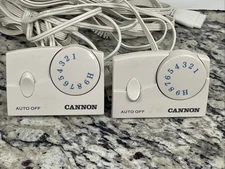 Lot of 2 BIDDEFORD CANNON TC11BA Electric Heating Blanket 4-Prong Controllers