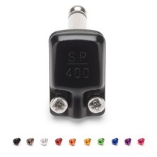 SquarePlug SP400BK Low Profile Mono TS Right Angled 6.35mm Jack. BLACK