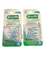 GUM Proxabrush Go Between Refills WIDE 8ct New - 2 Pack