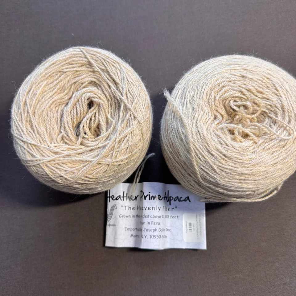 FIO DE ALPACA VINTAGE URZE PRIME - 2 bolos - 665 jardas DK - NOS - Imagem 2 de 4