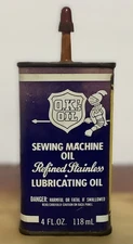 Vintage OK's Oil Sewing Machine Oil 4oz Can