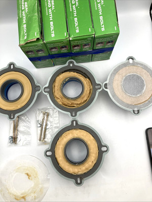 (4x) DANCO Perfect Seal Toilet Wax Ring with Bolts READ DESCRIPTION