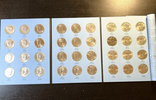 Kennedy Half Dollars 1986-2003 Complete P & D Coin Set Whitman Album Book NIFC