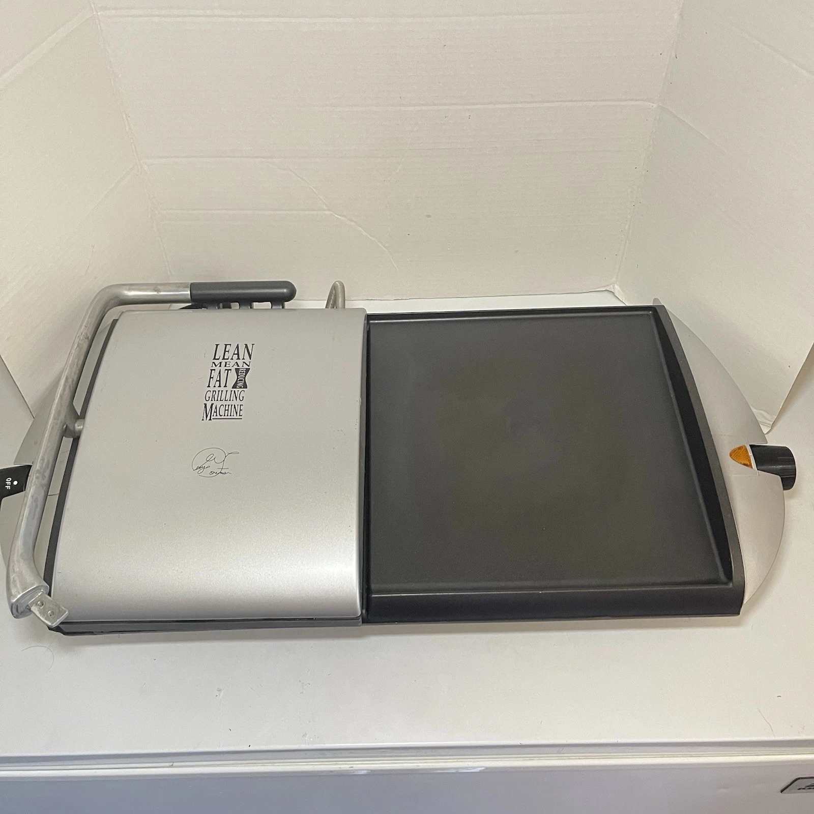 George Foreman G2 Griddle / Grill COMBO GF20G - Large 100 Square Inch Cook Area