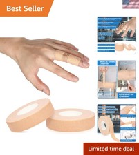 Finger Tape, 0.5 Inch x 10 Yard Nude Athletic Tape Extra Strong Adhesive, 2 R...