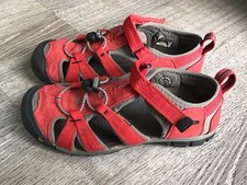 Keen Youth Size 3 35 Seacamp II CNX Sandals Red Boys Slip On Shoes 1014478