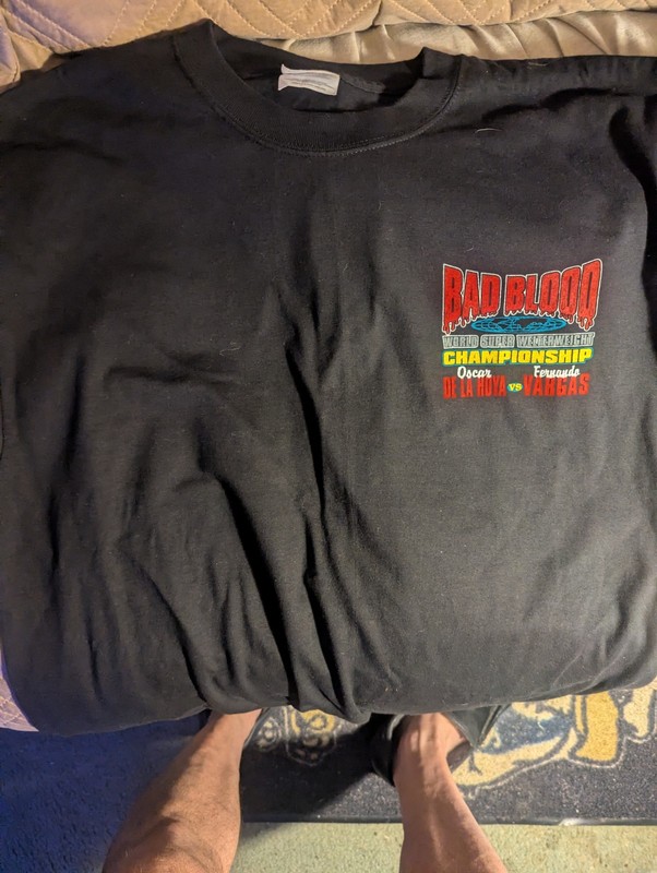 De La Hoya Vs. Vargas Bad Blood On Site T-shirt
