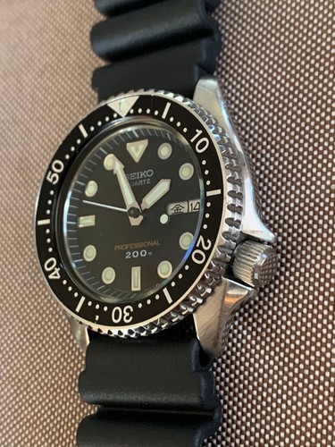 Seiko 6458-6020 Jour Date Quartz Acier Inoxydable Montre Hommes Authentic Marche - Photo 4 sur 8