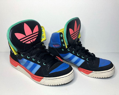 US 10,5 - adidas Metro Attitude XL Big Tongue Sneaker schwarz blau pink G40411