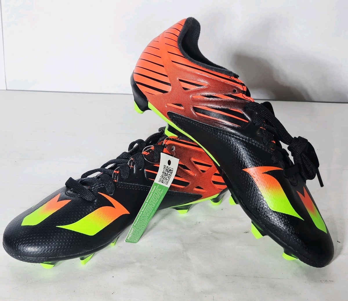 ***Men' ADIDAS Messi FG (AF4852) Black/Orange (Soccer/Futbol) Cleats***
