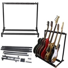 3/5/7/9-Way Multi Guitar Stand Foldable Acoustic Electric Bass Guitar Rack
