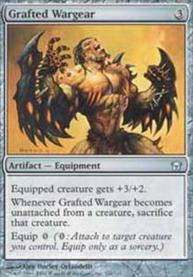 1x Grafted Wargear - Foil MTG - Fifth Dawn - Moderate Play