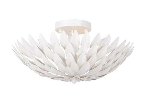 Crystorama Lighting Group 505 Broche 16"W 4 Light Semi-Flush - White - Picture 1 of 12