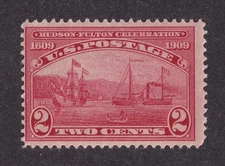 MATT'S STAMPS SCOTT #372 HUDSON-FULTON 2-CENT 1909 COMMEMORATIVE ISSUE MNH CV$42