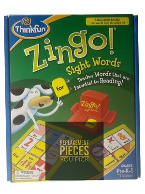 ThinkFun Zingo Sight Words Early Reading Game Replacement Parts Pieces You Pick