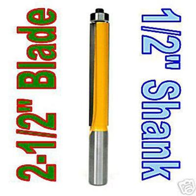 1 pc 1/2'' SH 2-1/2'' Extra Long Flush Trim Router Bit S