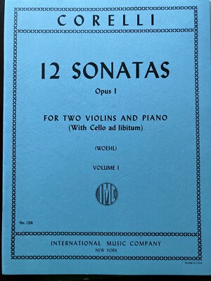 Corelli, Arcangelo - 12 Trio Sonatas, Op 1, Volume 1, No 1-3 (IMC # 1291)