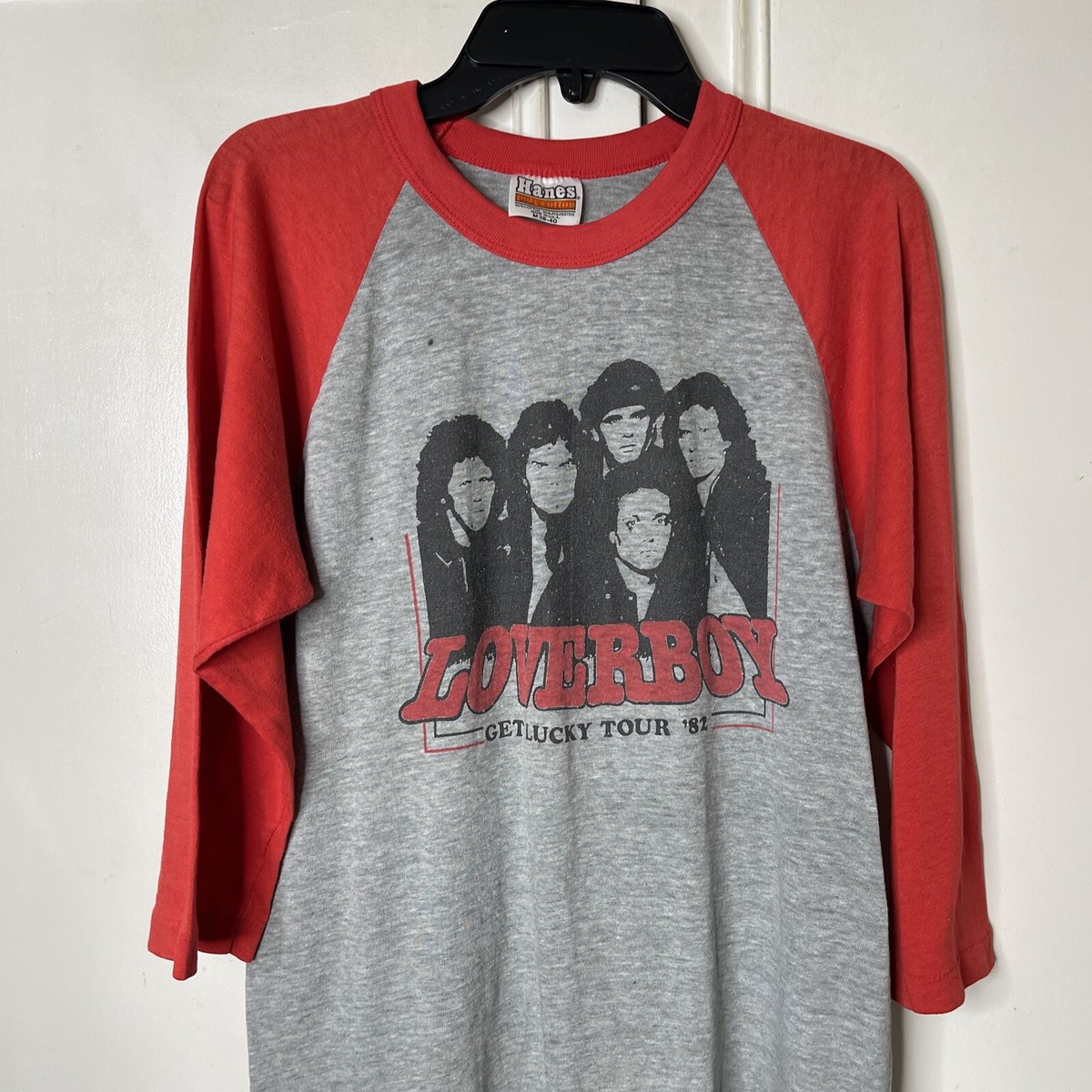 Loverboy バンド Tシャツ 赤 80s Loverboy - Get Lucky 1982 Tour Jersey Original/Vintage Medium | eBay