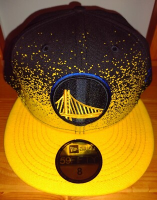 Golden State Warriors New Era Hat Bumble Bee Fade Up 59FIFTY Cap Men's 8 USA New