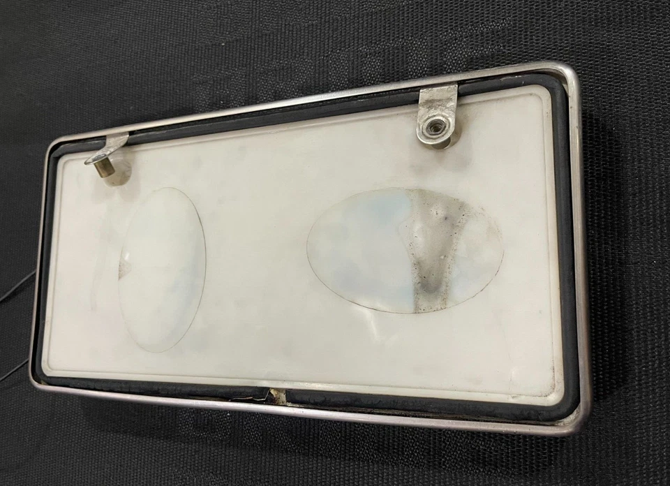 JDM ORIGINAL LUZ ILUMINADA MATRÍCULA CON SOPORTE DE LUZ MARCO RARO JAPÓN Foto 2 de 4