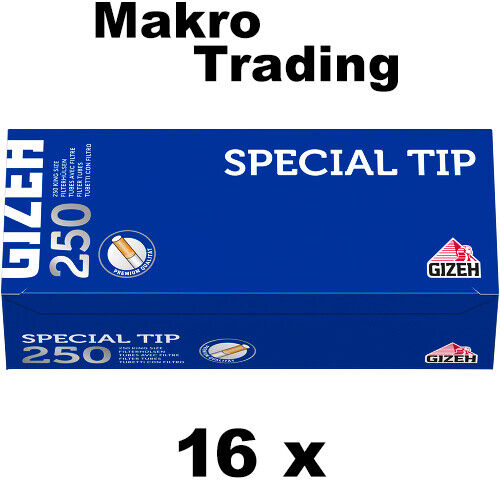 GIZEH Special Tip 4.000 Stk. (16 x 250er) Filterhülsen/Hülsen/Zigarettenhülsen - Bild 2 von 2