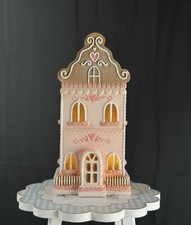 14" Cupcakes  Cashmere Pink Gingerbread House Holiday Valentines LED Decor New