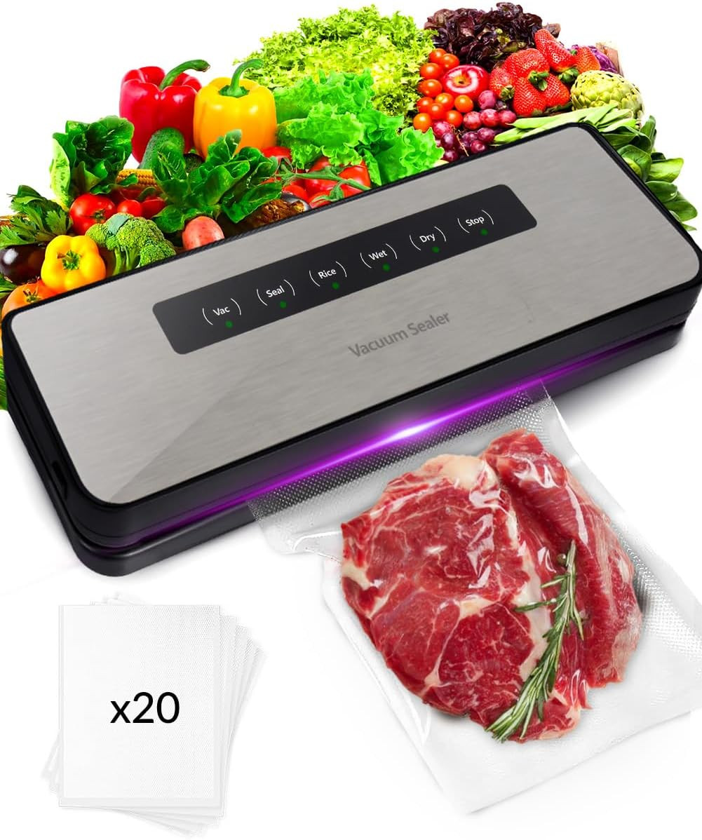 Macchina per Sottovuoto 5 in 1, Macchina per Sottovuoto per Alimenti, Saldatrice