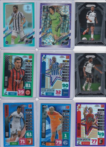 REFRACTOR PÚRPURA MATHEUS CUNHA TOPPS CROMADO PARTIDO ATAX-SERIE #'D 139/299-OBTÉNLO - Imagen 2 de 24