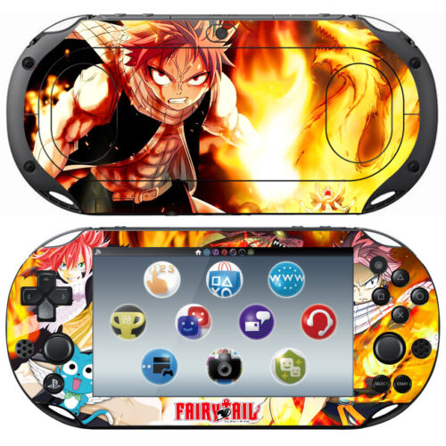 PS Vita 2000 PSV2000 PSH2000 Console Wrap Skin Sticker Decal Fairy Tail FT Natsu