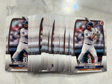 Lot (52) RILEY GREENE Tigers 2023 Bowman Baseball base rookie card #90