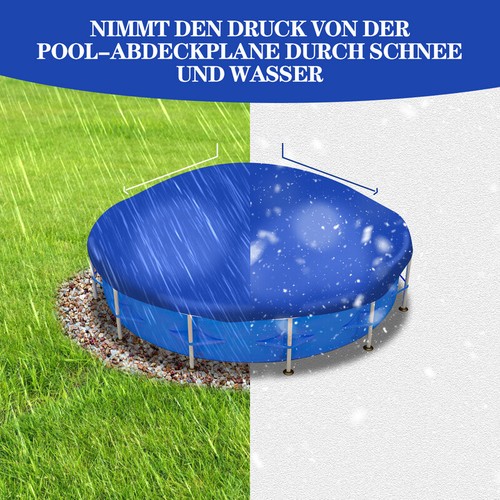 1-20x Poolkissen Kissen Sicherheitsventil Schwimmbad Luftkissen Plane 120x120cm - Bild 6 von 22