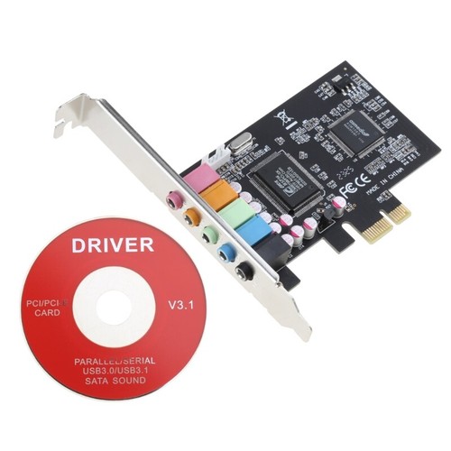 5.1 Internal Sound Card for PC for 8 3D Stereo PCI-e Card CMI8738 - Picture 3 of 8