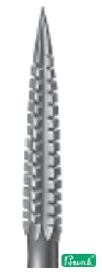 BUSCH BURS FIGURE FIG.256 KRAUSE BUR LONG FLAME POINT SIZE 1.0-1.2MM BOX of 6