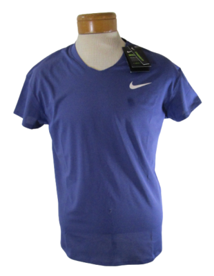 NWT Nike Court Mens Breathe Slam Tennis Crew Shirt M Purple Dust