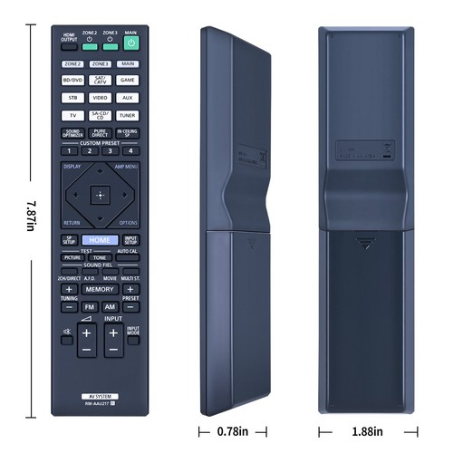 New RM-AAU217 Remote Control For Sony AV System STR-ZA1100ES STR-ZA3100ES - Picture 5 of 7