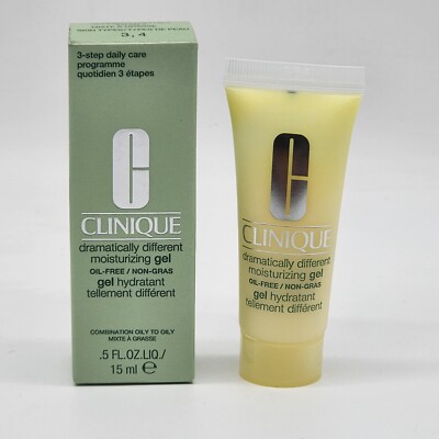 Clinique Dramatically Different Moisturizing Gel .5 oz/15ml New In Box Travel Sz